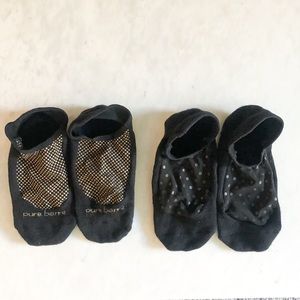 Set of 2 Black Pure Barre Socks